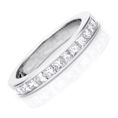 ... Bands  2 Carat Eternity Princess cut Diamond Wedding Band Ring