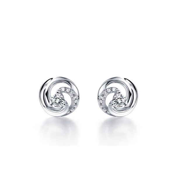 white gold earrings