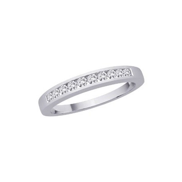 0 25 Carat Diamond Wedding Band Ring On 10k White Gold On Sale