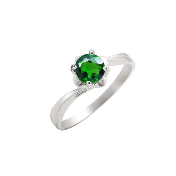 ... jewelry emerald 5 carat emerald gemstone engagement ring on silver
