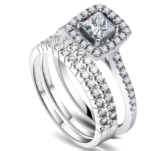... Engagement Rings  Diamond Rings  Trio Bridal Set on Closeout Sale on