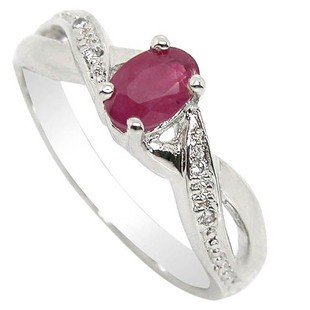 ... Peridot  Half Carat Infinity design Ruby engagement Ring for Women