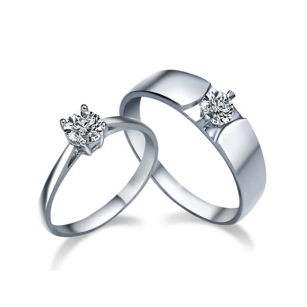 home rings a his and her matching cz wedding ring bands for couples