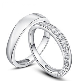 Designer Couples His and Her Wedding Bands on sale