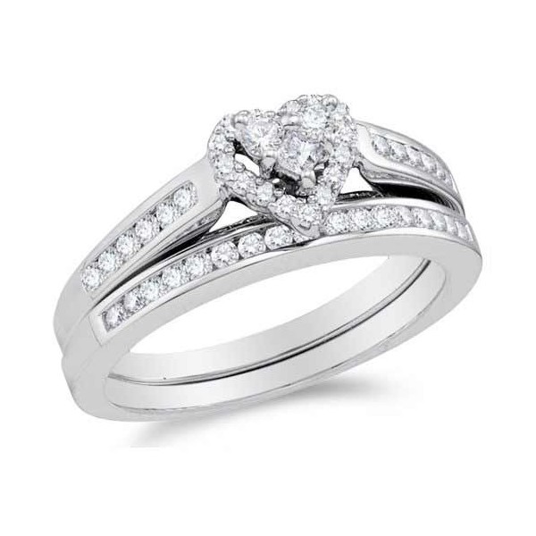 Designer engagement wedding ring sets