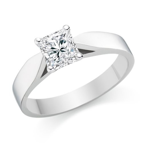 ... Rings  Elegant Cheap Solitaire Wedding Ring Half Carat Princess Cut