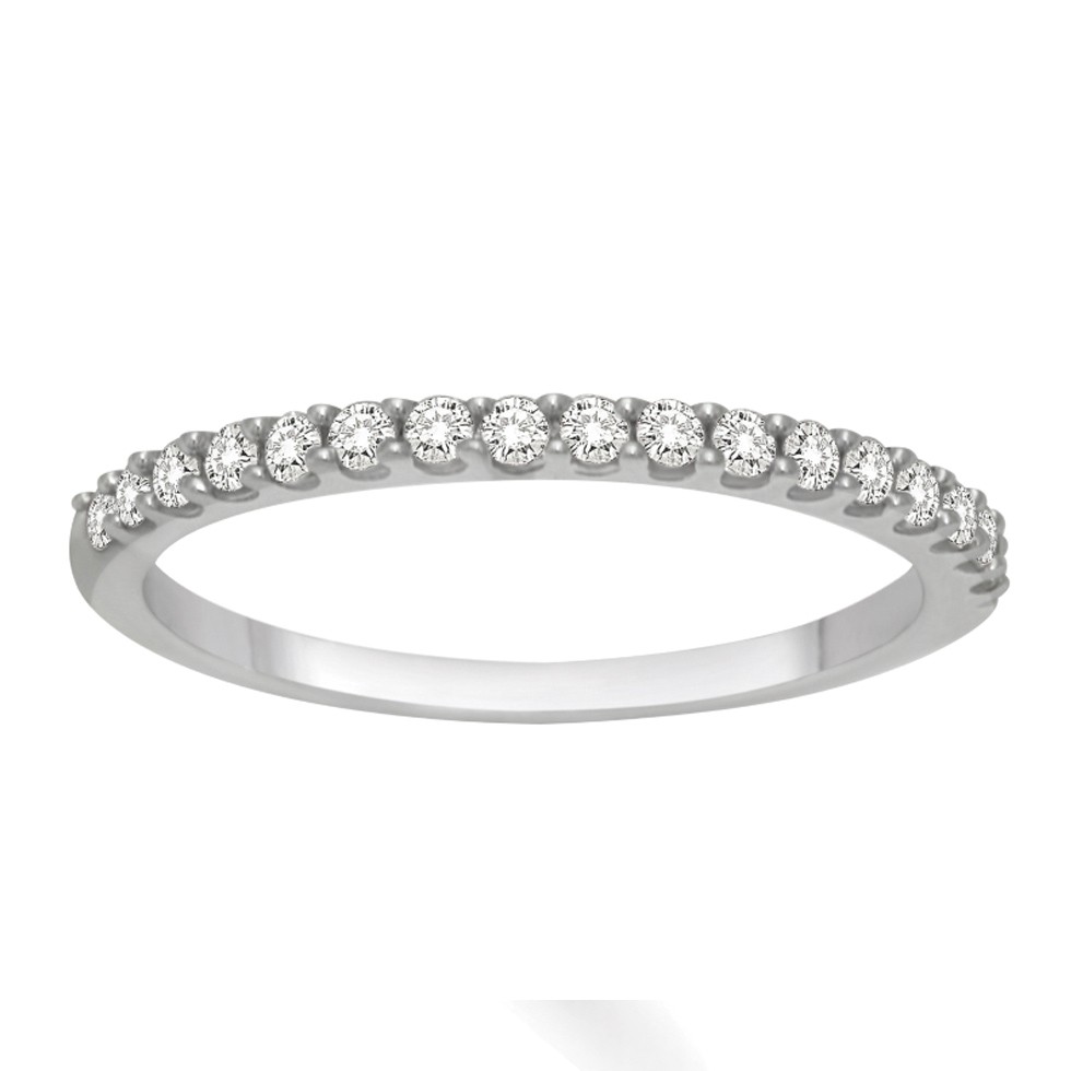 Home gt; new products gt; Affordable Diamond Wedding Band for Her in White 