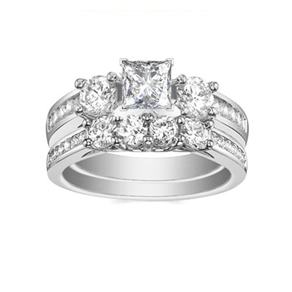 Diamond Bridal Sets In White Gold On Sale Images