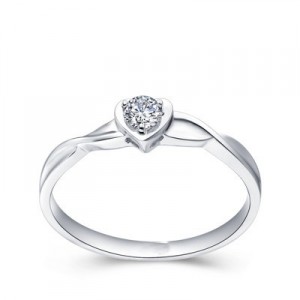 rings diamond rings classic heart ring cheap solitaire engagement ring ...