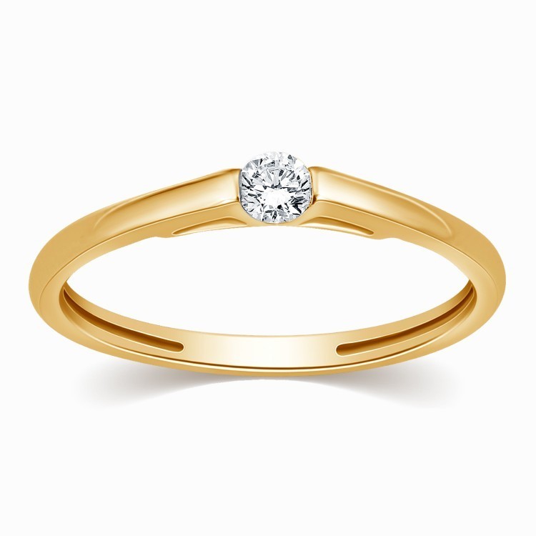 inexpensive gold engagement rings