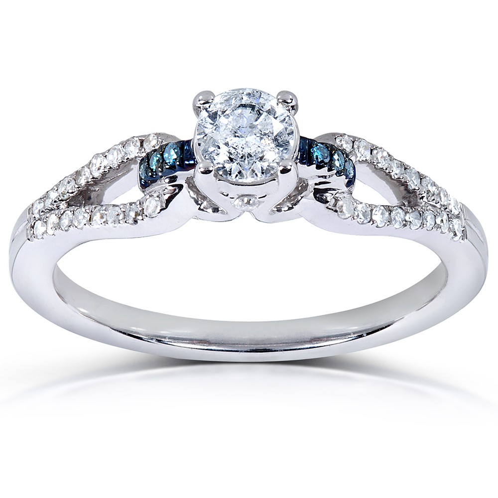 1 2 carat blue diamond ring