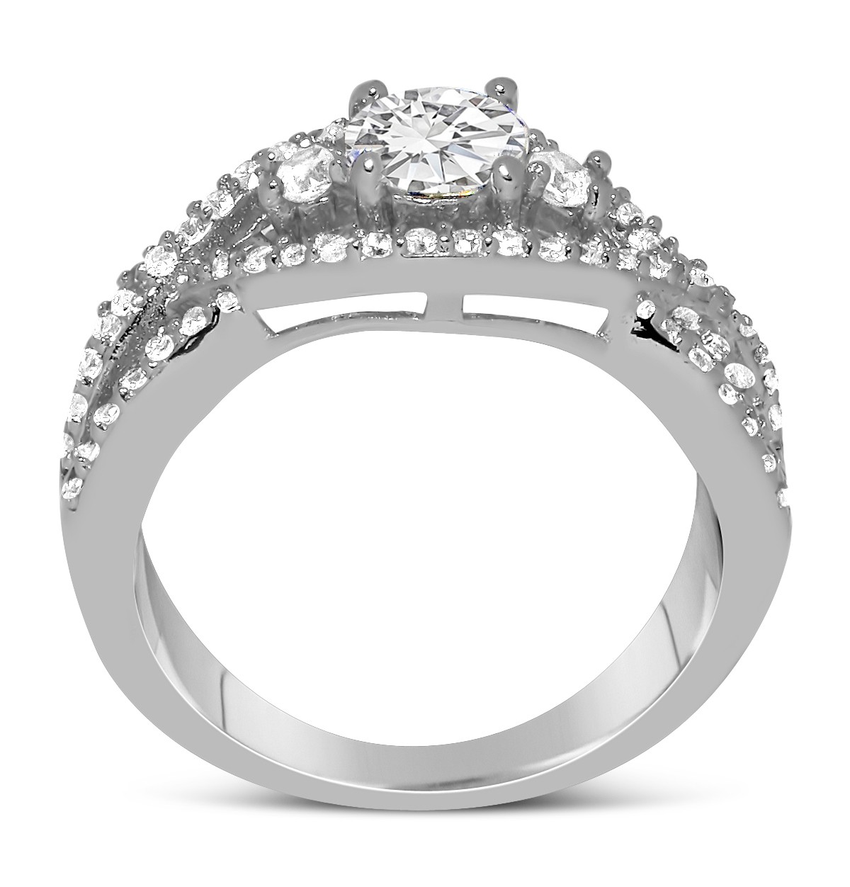 Perfect Designer 1 carat Round Diamond Engagement Ring for Women in