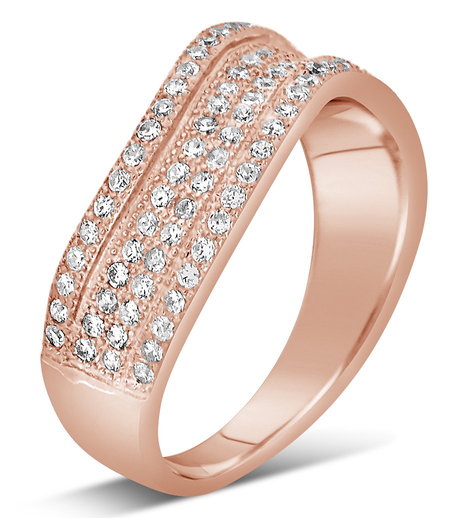 1 Carat Designer Luxurious Diamond Wedding Ring Band in