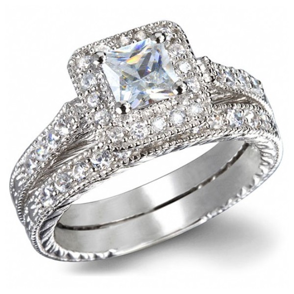 princess cut wedding ring