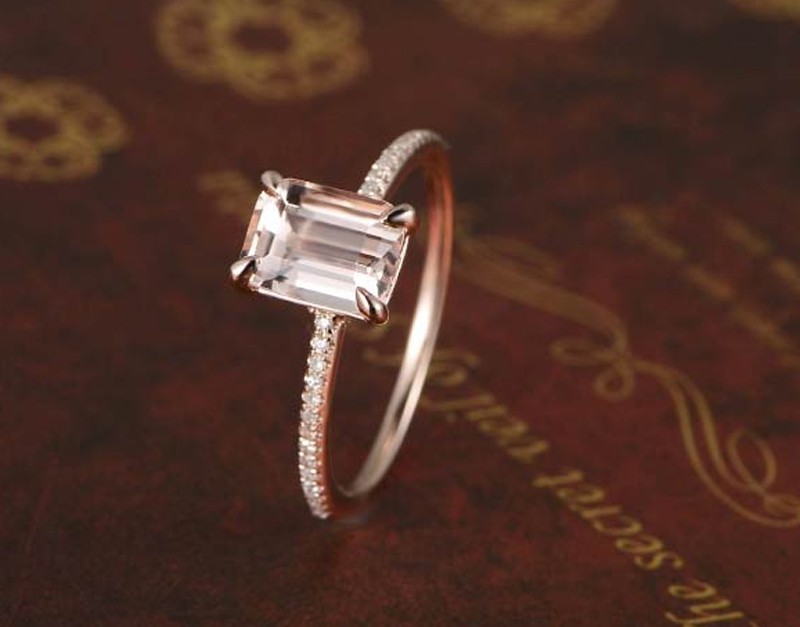 Round cut diamond rings 1 carat