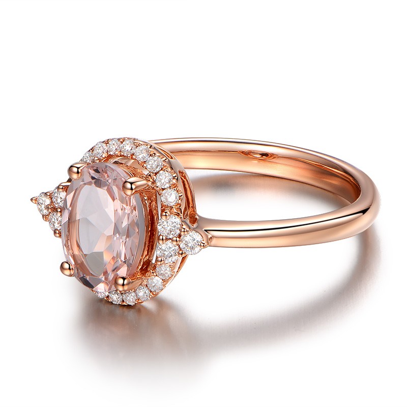 Rose gold engagement rings antique