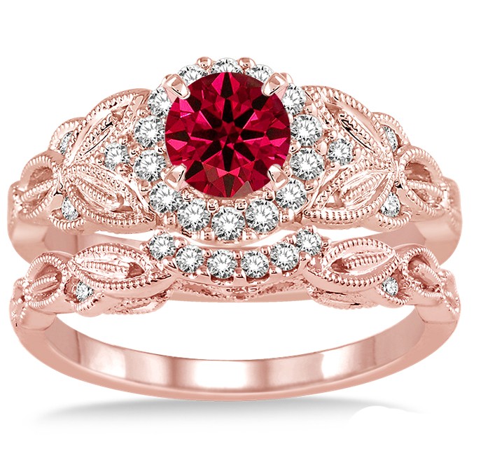 Vintage engagement rings ruby