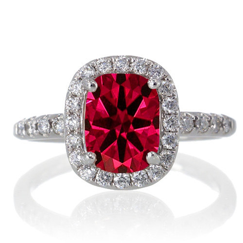 Antique ruby diamond engagement rings