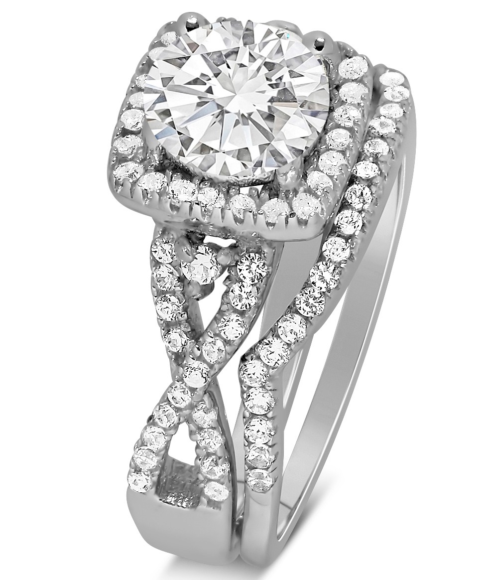 2 Carat GIA Certified Round Cut Diamond Infinity design