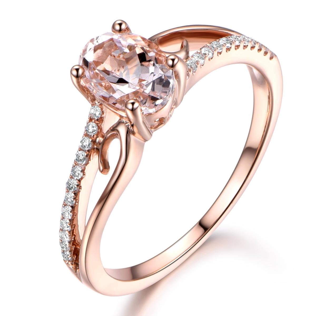 Limited Time Sale: Antique 1.25 Carat Peach Pink Morganite and Diamond Engagement Ring in 10k