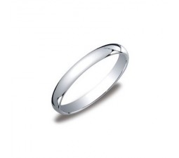 3mm Comfort Fit Weding Band on 10k White Gold