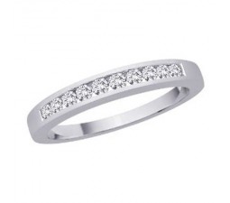 .25 Carat Diamond Wedding Band on 10k White Gold