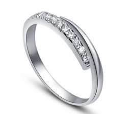 .25 Carat Diamond Wedding Band on 14k White Gold