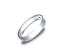 4mm MillGrain Finish Comfort Fit Wedding Band on 14k White Gold