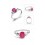 1.50 Carat Ruby Gemstone Engagement Ring on Silver