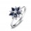 0.5 Carat Sapphire Gemstone Engagement Ring on Silver