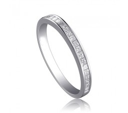 Affordable Half Carat PRincess cut diamond wedding band