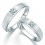 Satin finish Couples Diamond Wedding Ring Bands