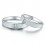 Satin finish Couples Diamond Wedding Ring Bands