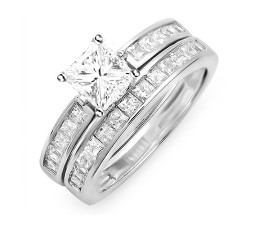 Inexpensive Bridal Ring Set on