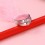 Inexpensive Heart Shape Couples Matching Wedding Band Rings on Silver