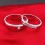 Inexpensive Couples Matching Diamond Wedding Ring Bands on Silver