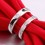 Inexpensive Couples Matching Diamond Wedding Ring Bands on Silver