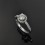 Cheap Round Halo Diamond Engagement Ring on White Gold