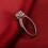Cheap Round Halo Diamond Engagement Ring on White Gold