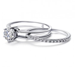 Unique 1/2 Carat Diamond Bridal Set on Sale