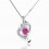 Half Carat Heart Shape Ruby Necklace Pendant for women