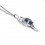 1 Carat solitaire Sapphire Necklace Pendant for Women