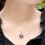 Flower antique 2.5 Carat Garnet Pendant Necklace for Women on sale