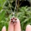 Flower antique 2.5 Carat Garnet Pendant Necklace for Women on sale