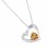 1 Carat Citrine Heart Shape Necklace Pendant for Women