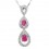 Teardrop Ruby necklace pendant for women on sale