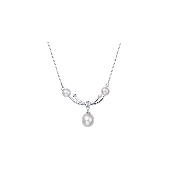 Three Pearl past, present and future pendant necklace for women on sale -  JeenJewels