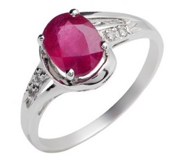 Cheap 1.5 Carat Ruby Engagement Ring for Her on closeout sale