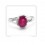 Cheap 1.5 Carat Ruby Engagement Ring for Her on closeout sale