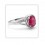 Cheap 1.5 Carat Ruby Engagement Ring for Her on closeout sale